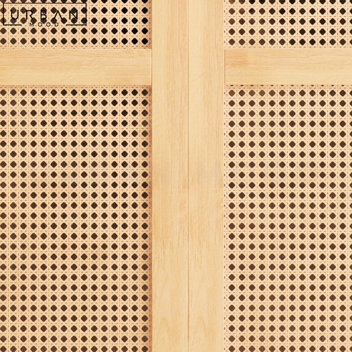 PAOLA Japandi Solid Wood Wardrobe with Sliding Doors - URBANMOOD