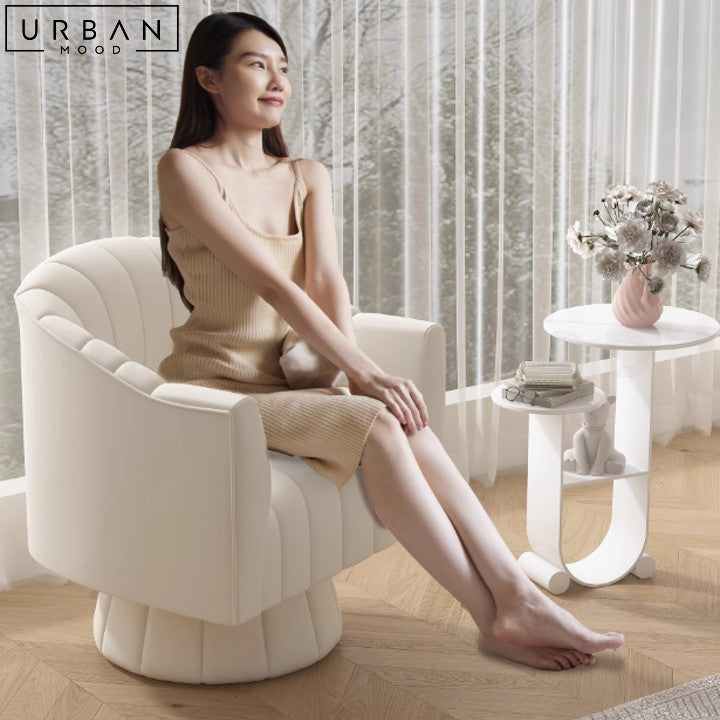 PARKIN Modern Leather Armchair Scratch Resistant Cat Friendly - URBANMOOD