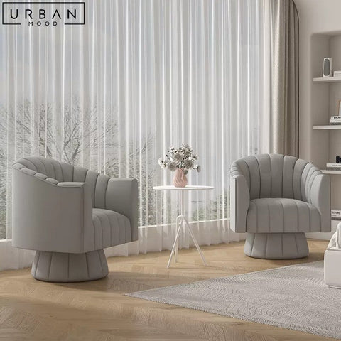 PARKIN Modern Leather Armchair Scratch Resistant Cat Friendly - URBANMOOD