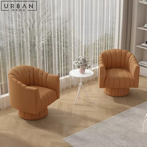 PARKIN Modern Leather Armchair Scratch Resistant Cat Friendly - URBANMOOD