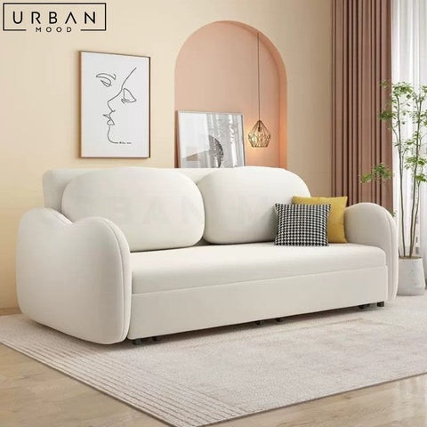 PAULA Modern Japandi Sofa Bed with Pet-Friendly Fabric - URBANMOOD