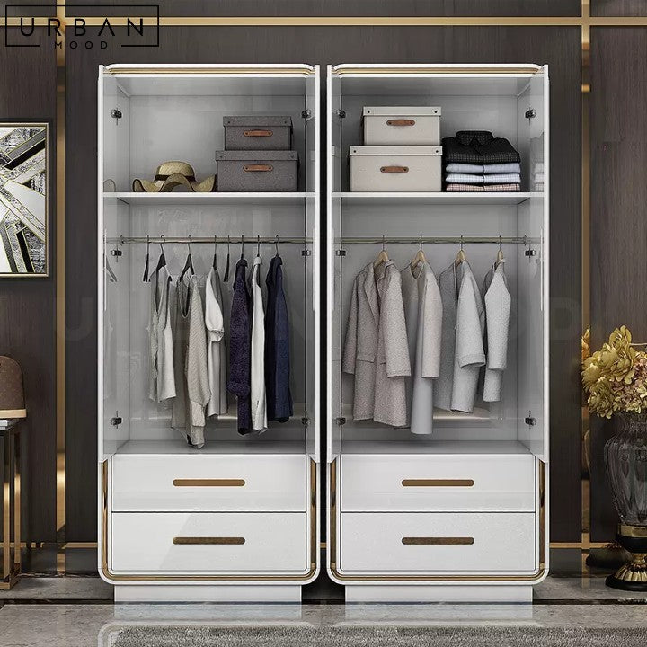 PRICE Modern Wardrobe Durable Laminated Wood Storage - URBANMOOD
