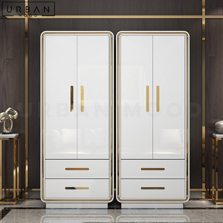 PRICE Modern Wardrobe Durable Laminated Wood Storage - URBANMOOD