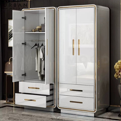PRICE Modern Wardrobe Durable Laminated Wood Storage - URBANMOOD