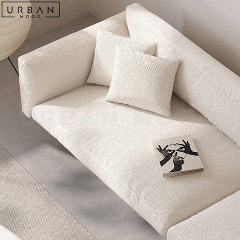 Pearce Japanese Inspired Fabric Sofa Modern Wood Design - URBANMOOD