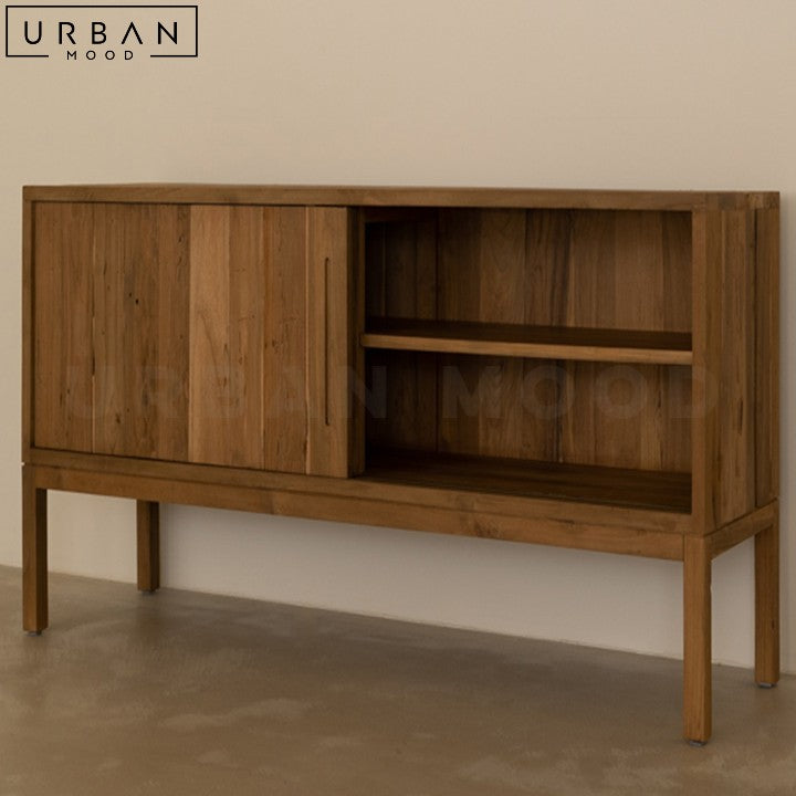 QAS Vintage Solid Wood Buffet Retro Elegance Durable Storage - URBANMOOD