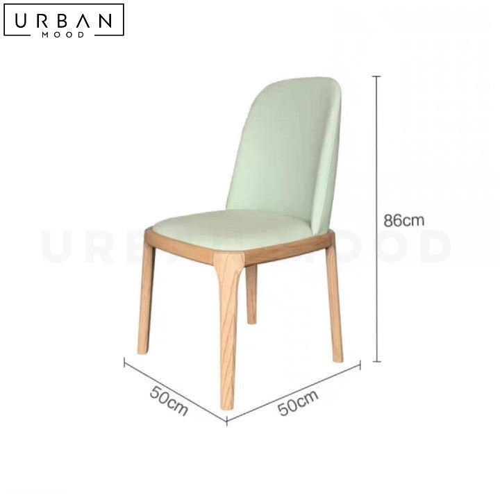 QUESIA Scandinavian Sintered Stone Dining Table Pine Legs - URBANMOOD
