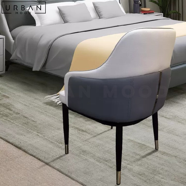RELIA Modern Leather Dining Chair Italian Design - URBANMOOD