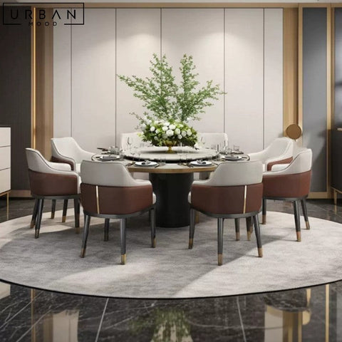 RELIA Modern Leather Dining Chair Italian Design - URBANMOOD