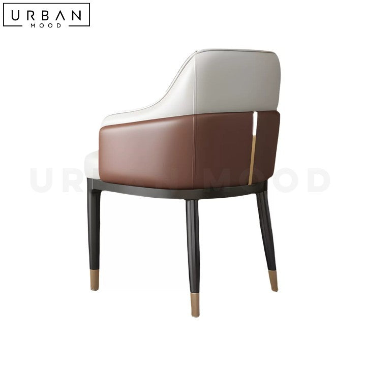 RELIA Modern Leather Dining Chair Italian Design - URBANMOOD