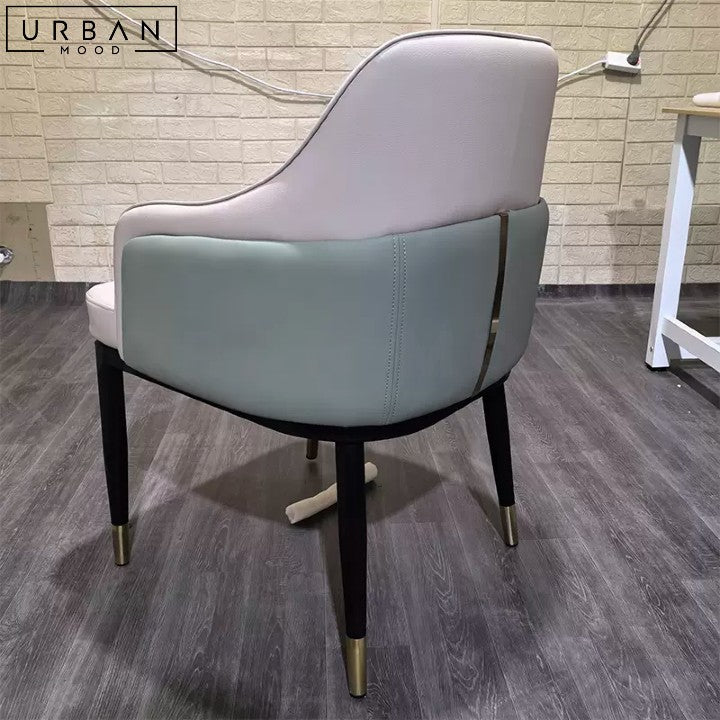 RELIA Modern Leather Dining Chair Italian Design - URBANMOOD