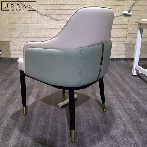 RELIA Modern Leather Dining Chair Italian Design - URBANMOOD