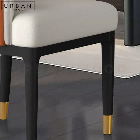 RELIA Modern Leather Dining Chair Italian Design - URBANMOOD
