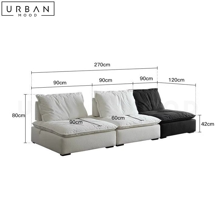 REYNOLD Modern Modular Boucle Sofa Durable Elegant Design - URBANMOOD