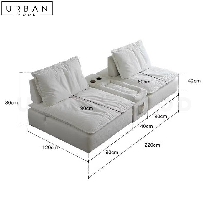 REYNOLD Modern Modular Boucle Sofa Durable Elegant Design - URBANMOOD