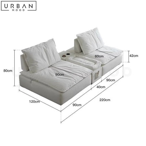 REYNOLD Modern Modular Boucle Sofa Durable Elegant Design - URBANMOOD