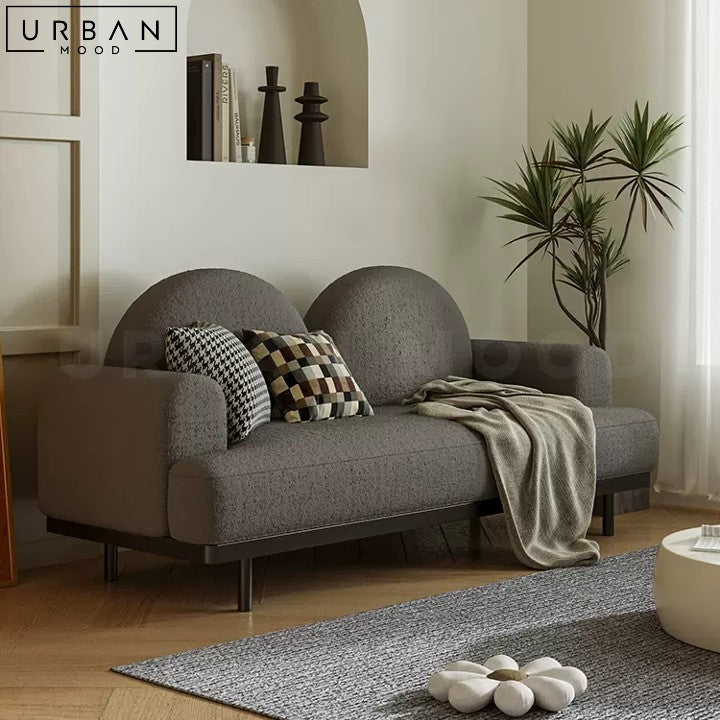 RIPPY Modern Boucle Fabric Sofa High Density Foam - URBANMOOD