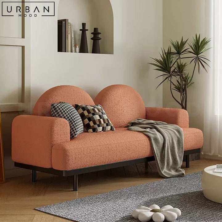 RIPPY Modern Boucle Fabric Sofa High Density Foam - URBANMOOD