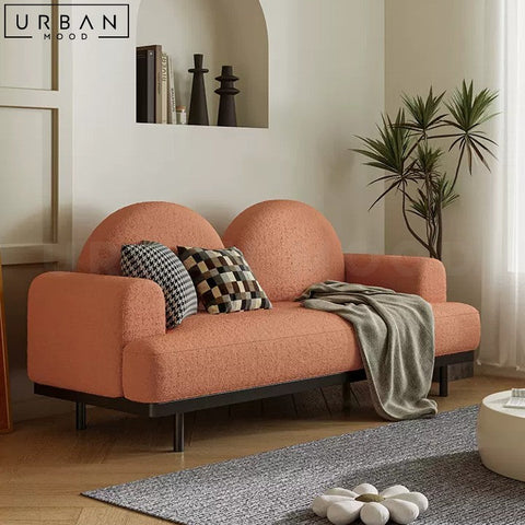 RIPPY Modern Boucle Fabric Sofa High Density Foam - URBANMOOD