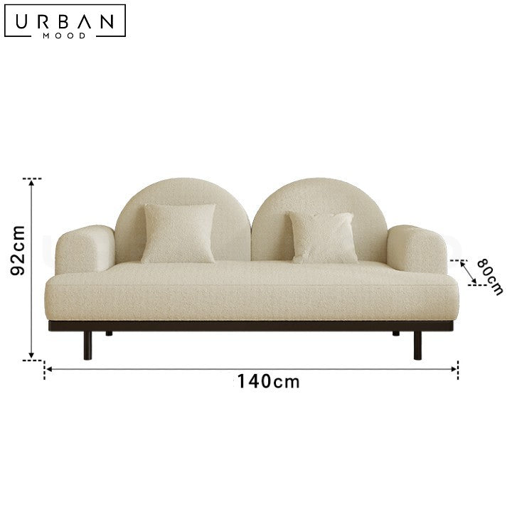 RIPPY Modern Boucle Fabric Sofa High Density Foam - URBANMOOD