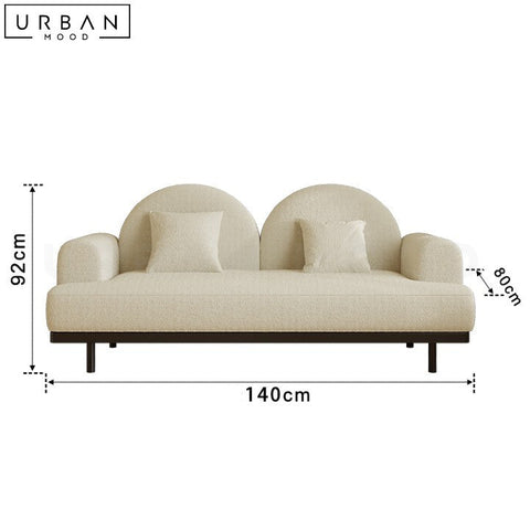 RIPPY Modern Boucle Fabric Sofa High Density Foam - URBANMOOD