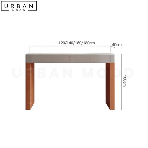 ROBSON Modern Sintered Stone Bar Table with Pine Wood Base - URBANMOOD