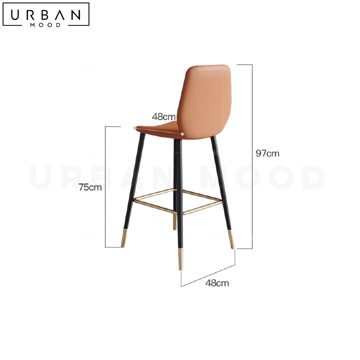 ROBSON Modern Sintered Stone Bar Table with Pine Wood Base - URBANMOOD