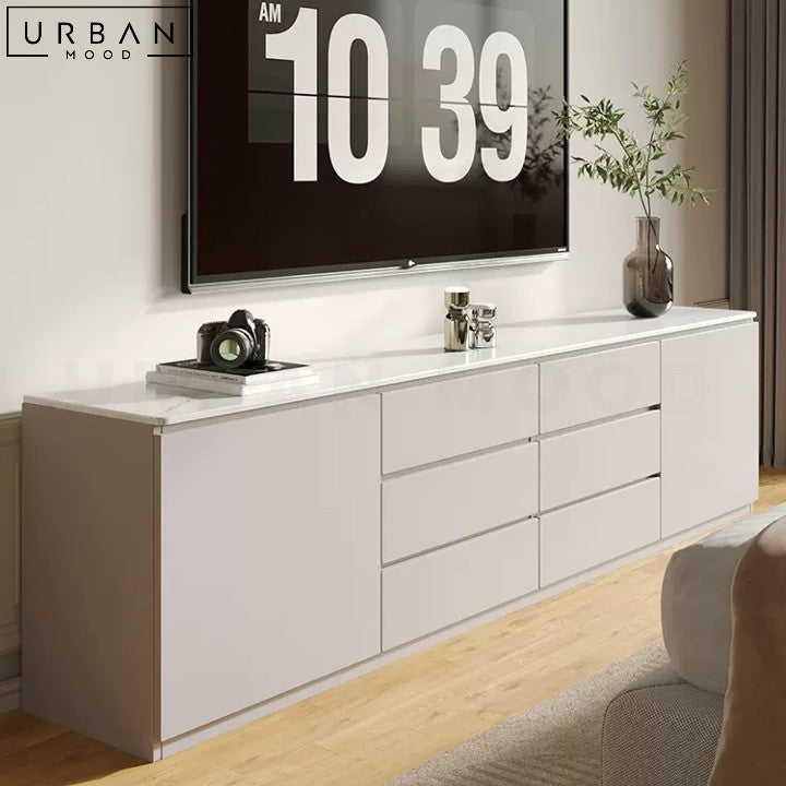 ROELS Modern Wooden TV Console with Ample Storage - URBANMOOD