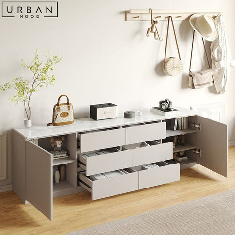ROELS Modern Wooden TV Console with Ample Storage - URBANMOOD
