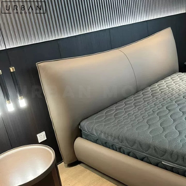 ROQUE Modern Leather Bedframe with Storage - URBANMOOD