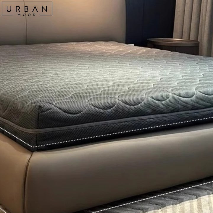 ROQUE Modern Leather Bedframe with Storage - URBANMOOD