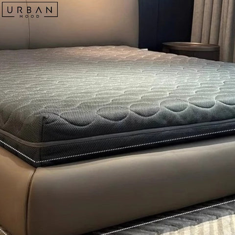 ROQUE Modern Leather Bedframe with Storage - URBANMOOD