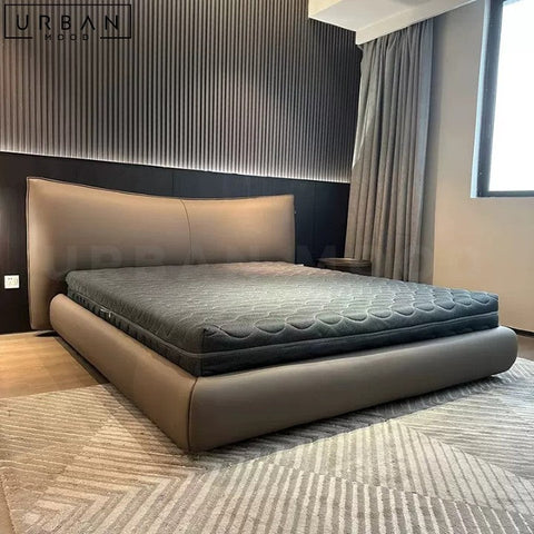 ROQUE Modern Leather Bedframe with Storage - URBANMOOD