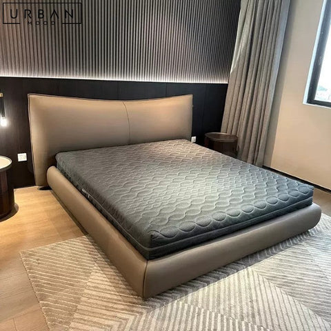 ROQUE Modern Leather Bedframe with Storage - URBANMOOD