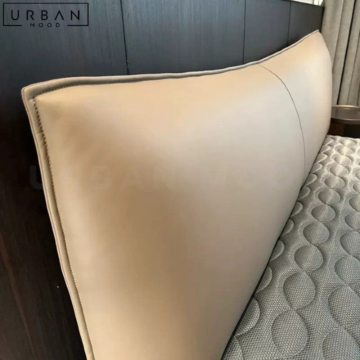 ROQUE Modern Leather Bedframe with Storage - URBANMOOD