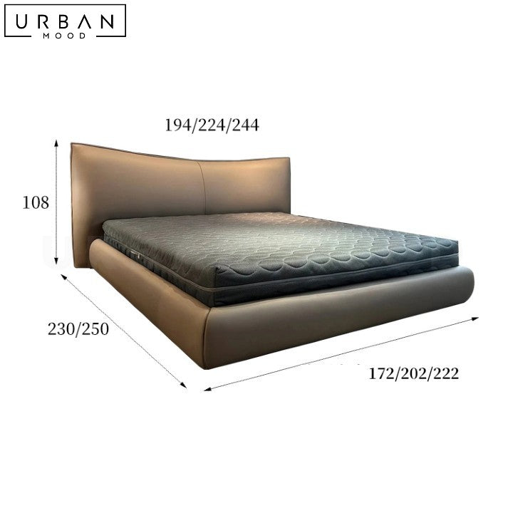 ROQUE Modern Leather Bedframe with Storage - URBANMOOD