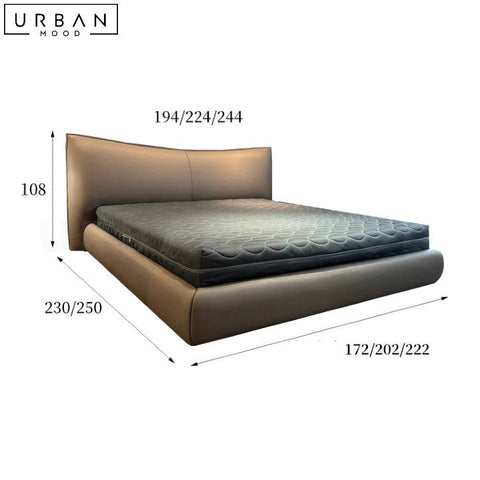 ROQUE Modern Leather Bedframe with Storage - URBANMOOD
