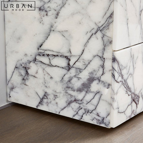 ROSADO Modern Marble Sideboard with Sleek Storage - URBANMOOD