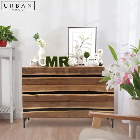 RUTTEN Modern Walnut Wood Sideboard Cabinet - URBANMOOD