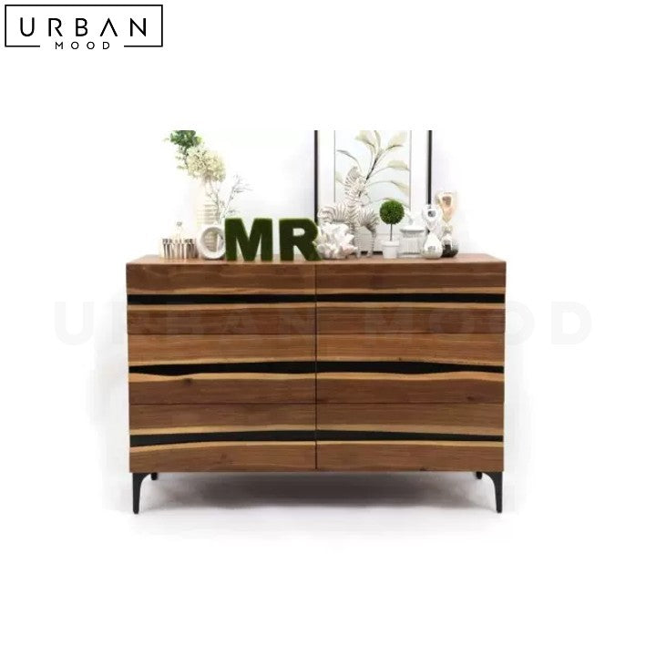 RUTTEN Modern Walnut Wood Sideboard Cabinet - URBANMOOD