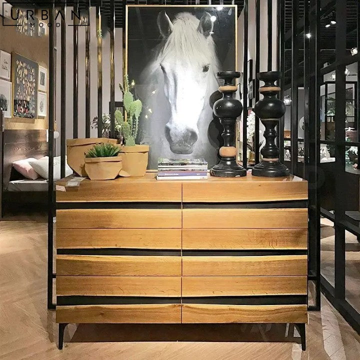 RUTTEN Modern Walnut Wood Sideboard Cabinet - URBANMOOD