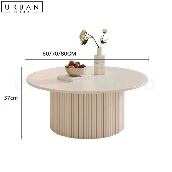 SAANA Modern Sintered Stone Coffee Table with Pet Cubby - URBANMOOD