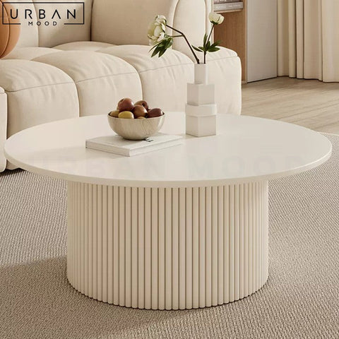 SAANA Modern Sintered Stone Coffee Table with Pet Cubby - URBANMOOD