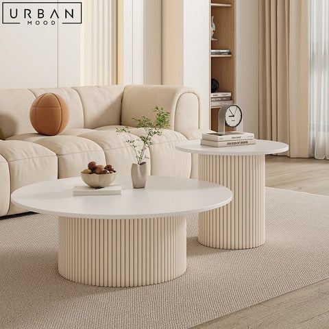 SAANA Modern Sintered Stone Coffee Table with Pet Cubby - URBANMOOD