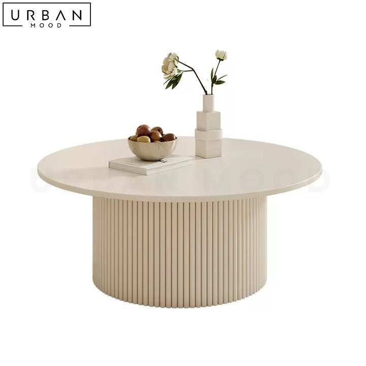 SAANA Modern Sintered Stone Coffee Table with Pet Cubby - URBANMOOD