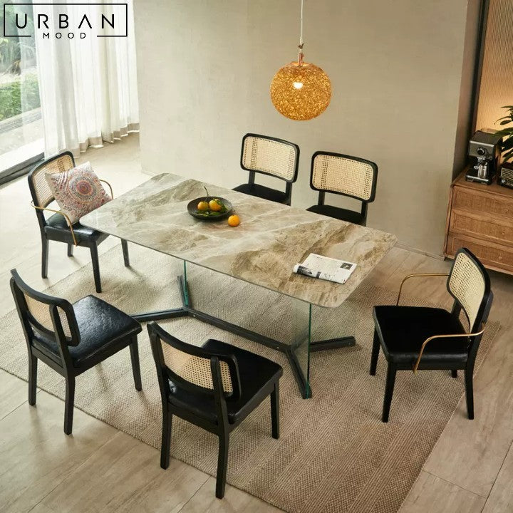 SABINO Modern Elegant Sintered Stone Dining Table - URBANMOOD