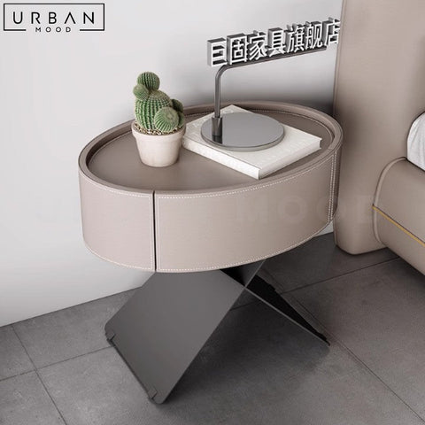 SAGA Modern Bedside Table Elegant Italian Design - URBANMOOD