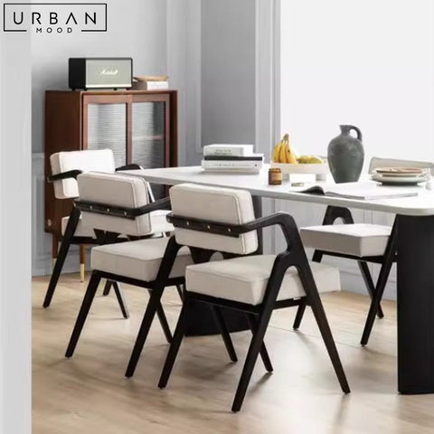 SARAA Modern Sintered Stone Dining Table Sleek Grey Finish - URBANMOOD