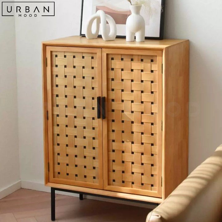 SEBASTIN Japandi Sideboard Bamboo Storage Cabinet - URBANMOOD