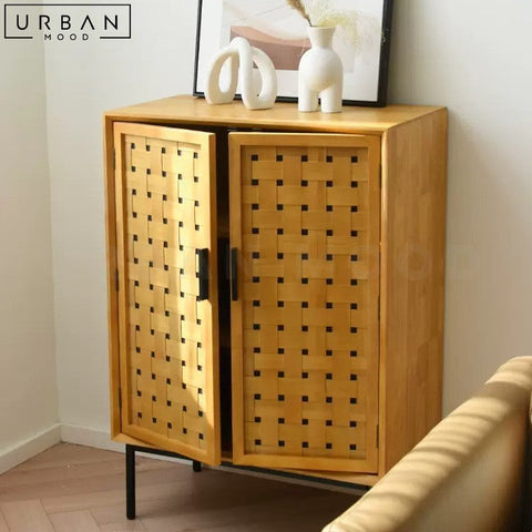 SEBASTIN Japandi Sideboard Bamboo Storage Cabinet - URBANMOOD